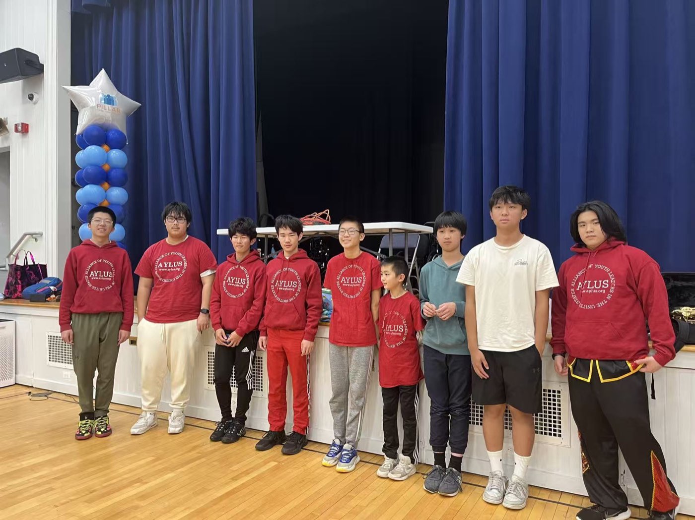 Volunteers performing keyboard and mallet percussion for students at Pillar Elementary School